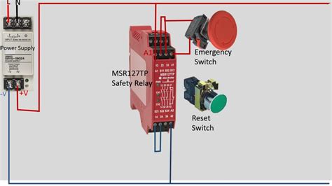 ab safety relay single chanel|auxiliary relay diagram.